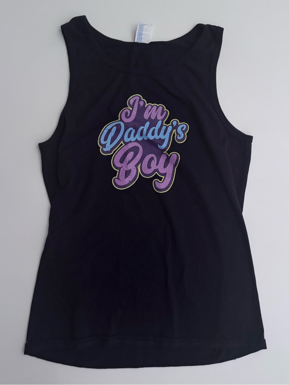 “I'm Daddy's Boy” Black Tank Top